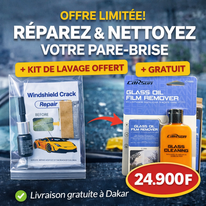 Kit de Réparation de Pare-Brise Professionnel – Adieu Fissures & Éclats !