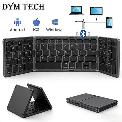Clavier Bluetooth Pliable 3-en-1 ⚡