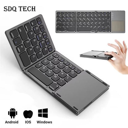 Clavier Bluetooth Pliable 3-en-1 ⚡